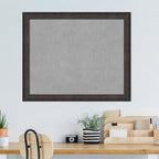 Amanti Art Black Framed Magnetic Board 37x45 X-Large Vision Board for use with Magnets, 100% Metal Sheet to Display Items as Office Decor or for Home Organization in mudroom, Kitchen or Kids Room