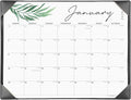 Large Desk Calendar 2026 with Desktop Mat, Cabbrix Desk Pad Calendar 21 x 16-1/2 Inch Covering January 2026 to December 2026, Desk Blotter Calendar for Home School and Office, Black