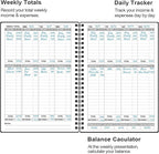 Heveboik Income & Expense Log Book - A5 Income and Expense Tracker for Small Business, Accounting Bookkeeping Tracking for Woman and Man, 5.8" x 8.3", Black