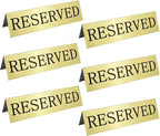 6PCS Reserved Table Signs Set,Reserved Seating Signs for Weddings and Important Events, Table Card Holders,Suitable for Reserving Seating in Restaurant Tables