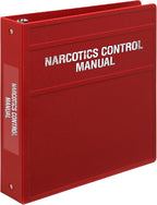 Carstens 2-Inch Heavy Duty Round Ring Binder for Narcotics Control Documents – Side Opening, Brick Red, Case of 16, Durable Plastic, No Pockets, Holds 300 Sheets, Made in USA (1770-3RCS)