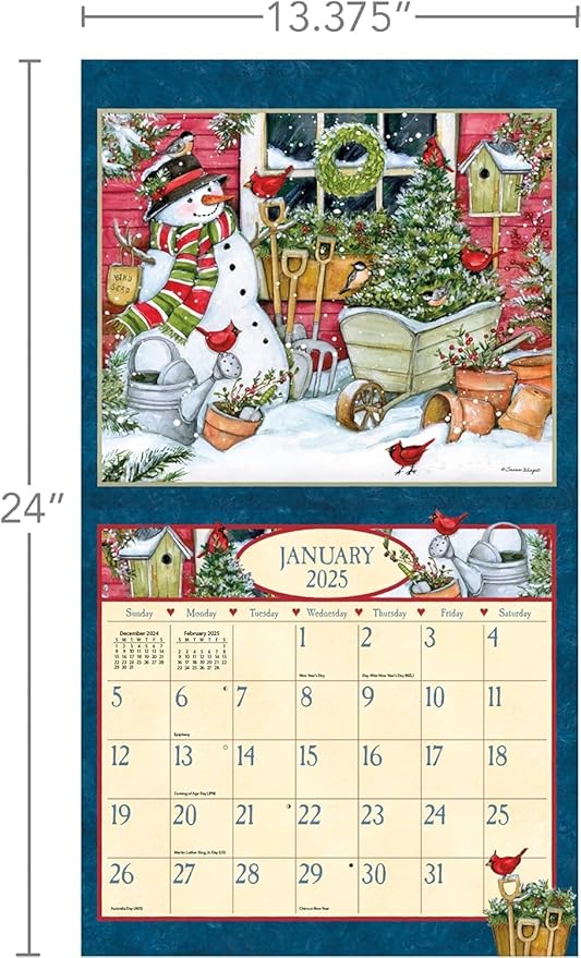 Lang, Heart and Home by Susan Winget 2025 Wall Calendar