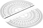 Nicunom 100 Pack Plastic Protractor 180 Degree Math Protractors Geometry Student Protractor, 4 Inches, Clear