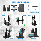 Vazioyar Label Holder for Rolls and Fan-Fold Labels，Compatible with Manual Recycling of Label Rolls(Large Holder)