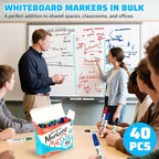 ANYUKE Low Odor Dry Erase Markers, Chisel Tip Whiteboard Markers Non-Toxic, 40 Count 4 Colors Dry Erase Pens, White Board Markers Dry Erase for Classroom Must Haves, Teacher & Office Supplies