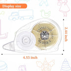 Zonon 4 Pieces Correction Tape Cream Color Beige Corrective Tape Eraser 100 Feet Long for School Office Supplies Crafting, Note Taking, Journal, Case Color May Vary