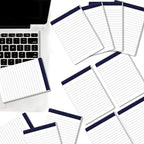 12 Pack Note Pads 4x6 Inch Small Lined Writing Memo Pads Refills Easy Tear no Rip Writing Pads with 30 Sheets Each Pad Narrow Ruled Mini Pocket Notebook Daily Planning and Organization of Work White