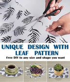 Leaf Shelf Liner for Kitchen Cabinets Non-Adhesive Drawer Liner Non-Slip Refrigerator Liner Waterproof Fridge Pad Cupboard Mat