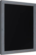 Rustic Grey Magnetic Wall Chalkboard, Large Size 18" x 24", Framed Chalkboard - Decorative Magnet Board Great for Kitchen Decor, Weddings, Restaurant Menus and More! … (18" x 24")…