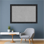 Amanti Art Black Framed Magnetic Board 28x40 Large Vision Board for use with Magnets, 100% Metal Sheet to Display Items as Office Decor or for Home Organization in mudroom, Kitchen or Kids Room