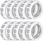 Perco Metallic Silver 1-Inch Perforated Circle Dot Sticker Labels — 10 Rolls, 10,000 Round Stickers — with Permanent Adhesive for Awards, Invitations, Events, Gift Packaging, Crafting — Made in USA
