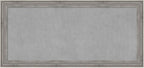 Amanti Art Grey Framed Magnetic Board 25x53 Oversize Vision Board for use with Magnets, 100% Metal Sheet to Display Items as Office Decor or for Home Organization in mudroom, Kitchen or Kids Room