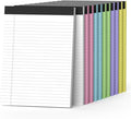 Nichela 12 Pack Colored Legal Pads 8.5" x 11" Note Pads Wide Ruled Lined Paper with Micro-Perforated Writing Notebook 30 Sheets per Pad (360 Total Pages) Notepad for School, Office & Home Supplies