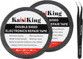 Kaisiking 5mm / 10mm x 50M Double Sided Adhesive Tape LCD Touch Screen Tape Phone Repair Tape with 1 Tweezers for Cell Phone, iPad, Tablets, Laptops, Camera, LCD Screen