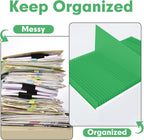 Two Pocket Folders, PANDRI 50 Pack 2 Pocket Folders, Letter Size Paper File Folder for School Office Home Business, Green