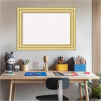 Amanti Art White Cork Board for Wall, 21x29 Vision Board with Gold Frame, Medium Corkboard Office Decor for Home Organization, Traditional Corkboard Pinboard to Display Items for Home Organization