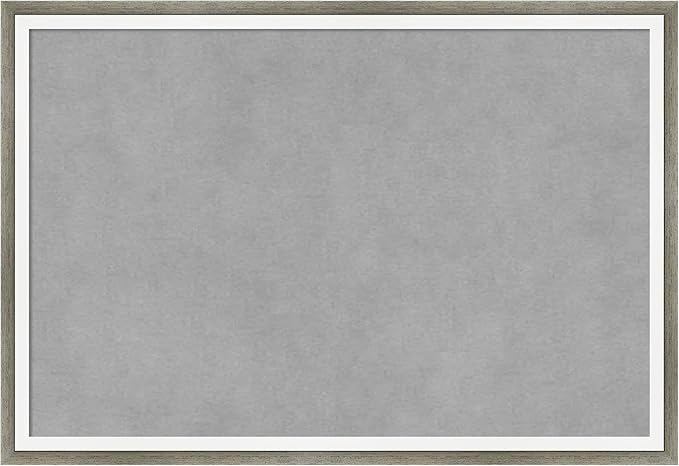 Amanti Art Silver Framed Magnetic Board 13x19 Small Vision Board for use with Magnets, 100% Metal Sheet to Display Items as Office Decor or for Home Organization in mudroom, Kitchen or Kids Room