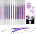 CAISEXILE 12 Purple Glitter Gel Pens Set, 1.0 mm Fine Point for Black Paper & White Paper, Large Capacity Pens for Journaling, Adult Coloring Books, Drawing, Note Taking, Highlighting