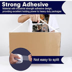 RAZCC Packing Tape, 12 Rolls Clear Heavy Duty Packaging Tape with Dispensers for Packing, Shipping, Moving and Mailing, Thicker Sealing Tape-1.88" x 65 Yards Per Roll, 780 Total Yards