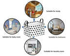 FUULOXE Rectangular Valentines Basket Storage Bin for Shelves Girls Gifts Baskets Foldable Box with Handles for Home Office Car Dormroom Valentine's Day Party Supplies