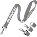 Wristband Bros Custom Lanyards For ID Badges, Keys & More | Add Text & Logos | Choose Your Attachment | Bulk Quantities For Events