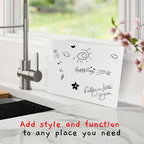 Board Geeks 1 Small Dry Erase Board for Kids - Mini White Board for Students and Teachers - Durable and Portable Individual Whiteboard with Rounded Corners - Double Sided (9x12 Inches)