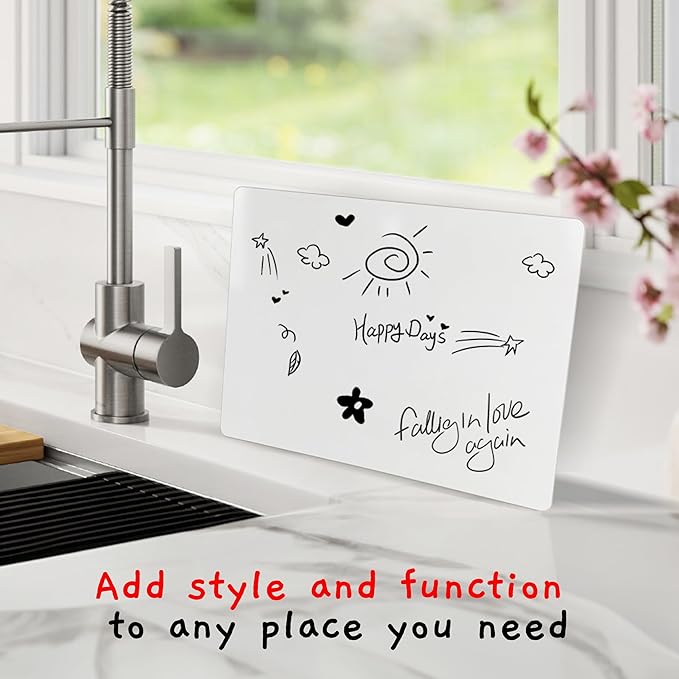 Board Geeks 1 Small Dry Erase Board for Kids - Mini White Board for Students and Teachers - Durable and Portable Individual Whiteboard with Rounded Corners - Double Sided (9x12 Inches)