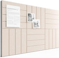 Bumusty Large Cork Board Alternative-36 x24 Felt Bulletin Board Tiles, with 30 Pushpins, 40 Adhesive Tabs, 6-Pack Slat Wall Paneling, Cork Boards for Office Push Pin Board Felt Board-Oatmeal