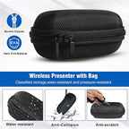 DINOSTRIKE Wireless Presenter Remote with Portable Case, USB C Presentation Clicker with case for PowerPoint with Storage Organizer Bag-Teachers Office Essentials