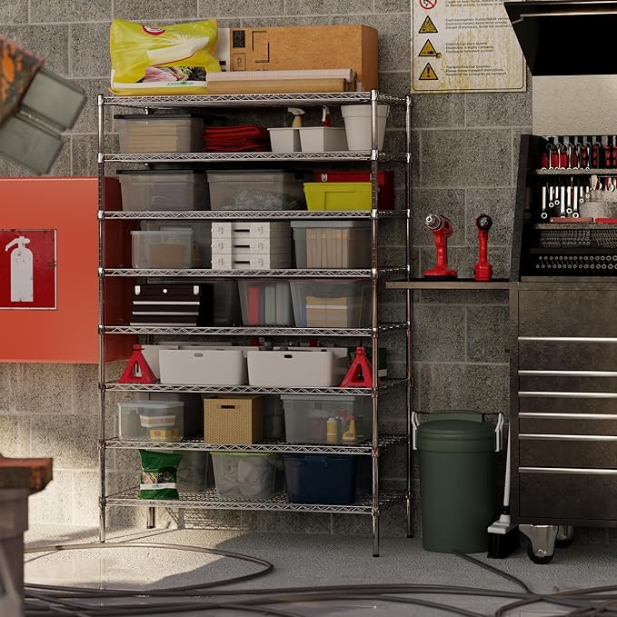 Regal Altair 24" Deep x 48" Wide x 74" Height Wire Shelving Kit | 8-Tier | NSF Commercial Storage Rack Unit