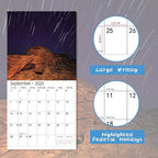 windrio 2026 Wall Calendar, Calendar 2026, July 2025 - December 2026, Wall Calendar Meteor Showe, 12" x 24" Opened,Full Page Months Thick & Sturdy Paper for Calendar Organizing & Planning