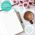 Christian Planner 2026 Daily Planner - Faith Based Monthly and Weekly Planner, Vision Board, and Habit Tracker - 2026 Calendar, Personal Organizer and Devotional Journal (Hardcover, Fig)