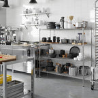Regal Altair 21" Deep x 54" Wide x 54" Height Wire Shelving Kit | 4-Tier | NSF Commercial Storage Rack Unit