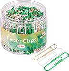 NEEWAY 200pcs Large Green Paper Clips, 2 Inch Jumbo Paper Clip, Ceative Colored Paperclips for Paperwork Office