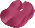 ProtoArc Seat Cushion, Office Chair Cushion for Sciatica, Coccyx Cushion, Ergonomic Memory Foam Seat Cushion for Car, Home, Pressure Relief Pad for Hip, Tailbone, All Day Comfort - Rose