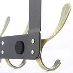SKOLOO Over The Door Hook, Door Hanger Hooks for Hanging Clothes, Towels, Coats, Hats, Over The Door Towel Hook - Bronze, Assembly Required