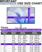 FILMEXT 2 Pack 23.8 inch Computer Privacy Screen Filter, Removable Computer Privacy Shield 23.8" for 16:9 All-in-One Desktop/Frameless Monitor,Computer Bubble Free Anti-Spy Blue Light Filter