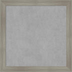 Amanti Art Grey Framed Magnetic Board 28x28 Medium Vision Board for use with Magnets, 100% Metal Sheet to Display Items as Office Decor or for Home Organization in mudroom, Kitchen or Kids Room