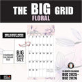 RED EMBER The Big Grid - Floral 2026 Wall Calendar 12 Month | 12" x 24" Open | Thick & Sturdy Paper | Holiday Gift | Jumbo Large Print Nature Calendar 2026