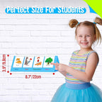 Sentence Flip Charts, 80 Double Sided Cards 40 Sentences, Learn Parts of Speech Who/What/Where Sentence Building Freestanding Flip Chart Educational Tool for Preschool Kindergarten 1st 2nd Grade