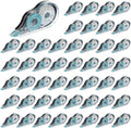 simarro 48 Pack White Correction Tape, 0.2 Inch x 39.4 Feet Easy To Use Classroom Correction Tape Wipe out Applicator Translucent Dispenser Shows for School Office Note Journal