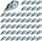 simarro 48 Pack White Correction Tape, 0.2 Inch x 39.4 Feet Easy To Use Classroom Correction Tape Wipe out Applicator Translucent Dispenser Shows for School Office Note Journal