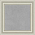 Amanti Art Silver Framed Magnetic Board 22x22 Small Vision Board for use with Magnets, 100% Metal Sheet to Display Items as Office Decor or for Home Organization in mudroom, Kitchen or Kids Room