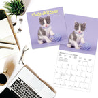 Graphique 2026 Cute Kittens Wall Calendar | 12” x 12” | Thick Paper | Home & Office Organizer | Large Monthly Grid | 3 Languages & Marked Holidays | 4 Month Preview Page for 2027