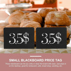 VILLCASE 10pcs Shaped Mini Blackboards Desktop Message Signs for Shops Bakery Restaurants Reusable PVC Chalkboards for Menus Notes and Reminders