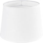 Large White Texture Lamp Shades-14"Top × 16" Bottom × 11" High(Spider), Drum Lampshades Replacemnt for Table Lamps Floor LampsRequired Assembly Bedrooms/Lights for Room-By GO&SO