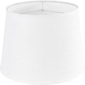 White Texture Lamp Shade Drum Lampshades Replacemnt for Table Lamps Floor Lamps-11"Top × 13" Bottom × 10" High(Spider),Modern Table Lamps Lights for Room-Required Assembly-By GO&SO