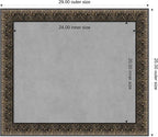 Amanti Art Black Framed Magnetic Board 25x29 Medium Vision Board for use with Magnets, 100% Metal Sheet to Display Items as Office Decor or for Home Organization in mudroom, Kitchen or Kids Room
