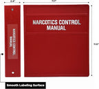 Carstens 2-Inch Heavy Duty Round Ring Binder for Narcotics Control Documents – Side Opening, Brick Red, Durable Plastic Covers, No-Gap Rings, No Pockets, Holds 300 Sheets, Made in USA (1770-3R)