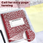 Affrolling 2 Pack Carbonless Lab Notebook Carbon Copy 8.5'' x 11'' 50 Sets of Pages 100 Pages Total Laboratory Engineering Chemistry Computation Notebook Science Grid Coil Binding(Wine Red and White)